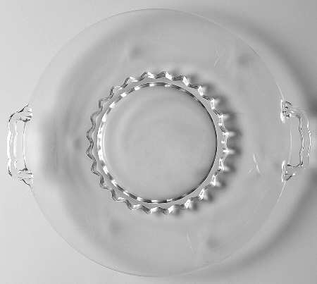 Six Point Star (Stem #4151) Handled Cake Plate