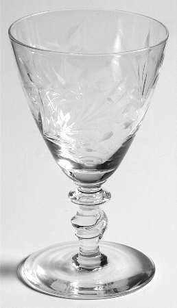 Wood Violet Twisted Stem Wine Glass