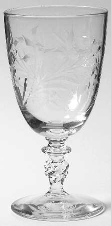 Wood Violet Twisted Stem Juice Glass