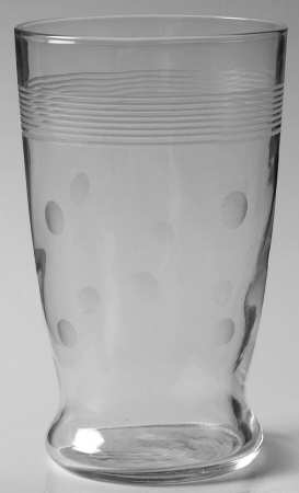 Cut 3001 (Pressed Foot, Bulbous Stem) 14 Oz Flat Tumbler
