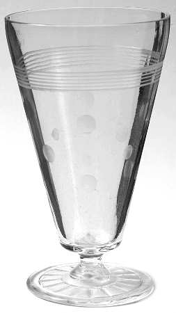 Cut 3001 (Pressed Foot, Bulbous Stem) Iced Tea