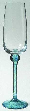 Ostia Blue Fluted Champagne