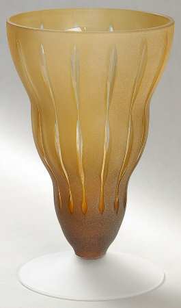 Radiance Amber 8" Flower Vase