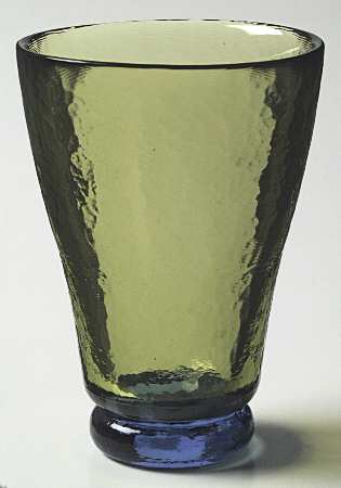 Bedrock (Chartreuse Bowl, Blue Base) by Sasaki
