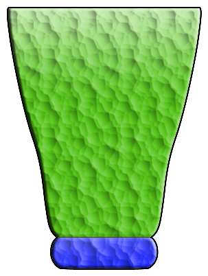 Bedrock (Chartreuse Bowl, Blue Base)