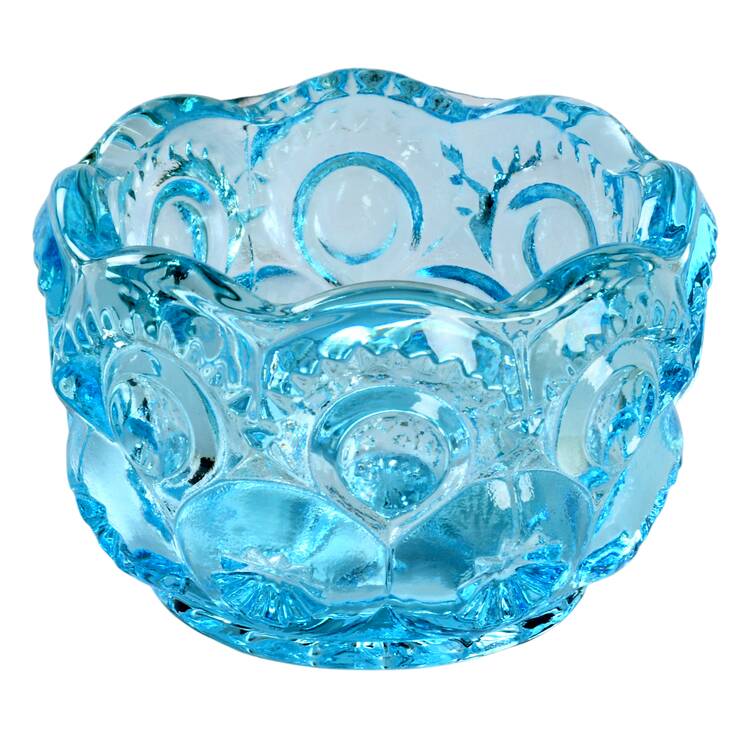 Moon and Star Light Blue Table Salt Dip