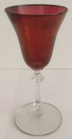 10010 Ruby Flash Wine Glass