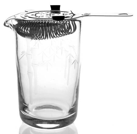Bamboo (Smooth Straight Stem) Mixing Pitcher & Strainer