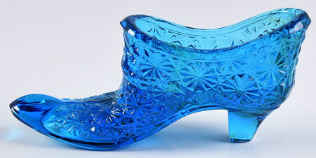 Daisy and Button Blue Slipper
