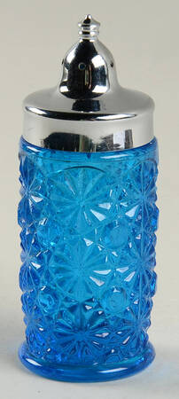 Daisy and Button Blue Shaker with Metal Lid