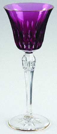 Stella (Gold Trim) Amethyst Hock Wine