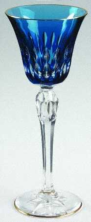 Stella (Gold Trim) Dark Blue Hock Wine