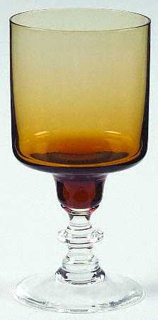 Regency Amber Wine Glass