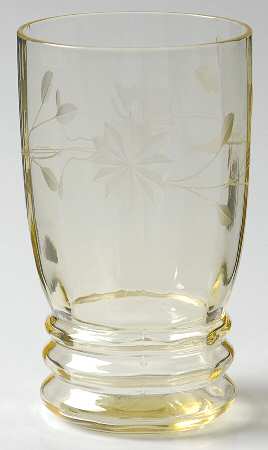 Rose (Yellow, Cut #17) 10 Oz Flat Tumbler