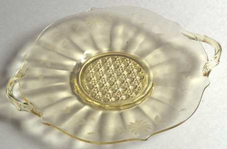 Pauline Topaz Handled Cake Plate