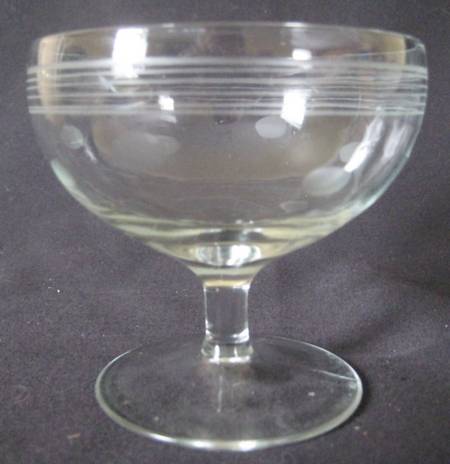 CUT3001 (PLAIN FOOT, SMOOTH STEM) Low Sherbet