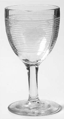 Grape on Grid (Cut #96) Wine Glass