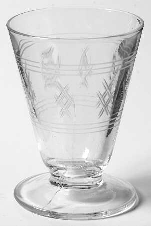 Criss Cross Bands Juice Glass