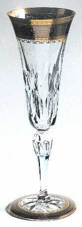 Stella (Gold & Platinum Encrusted) Fluted Champagne