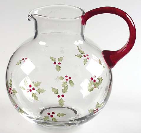 Holly Berry Red 66 Oz Pitcher