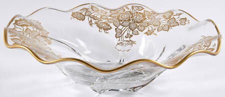 Queens Rose 11" Round Crimped Bowl