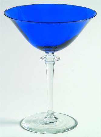 Garda Cobalt (Straight Optic) Champagne/Tall Sherbet