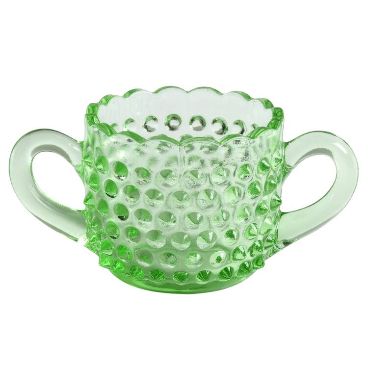 Hobnail Lime Green Open Sugar