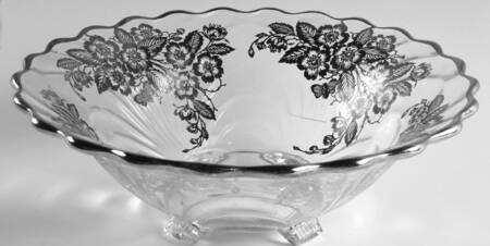 Blossom Time 10" 4-Toed Footed Bowl