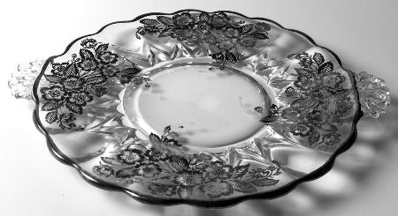 Blossom Time 13" Handled Cake Plate