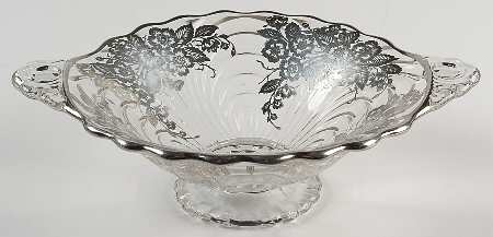 Blossom Time Handled Footed Bowl