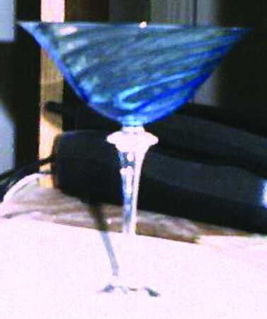 Garda Blue (Swirl Optic) Champagne/Tall Sherbet