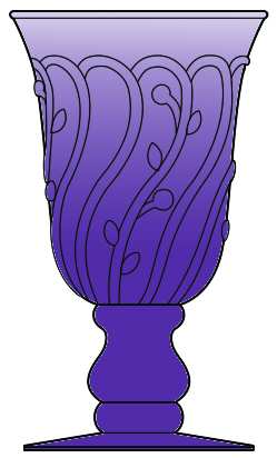 Provence Garden Amethyst Wine Glass