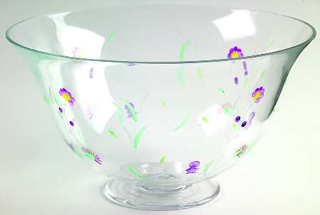 Meadow Lark 9" Footed Bowl
