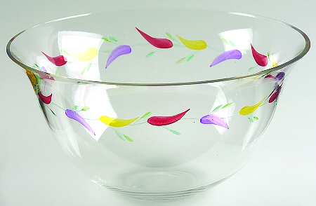 Chili Peppers Round Bowl