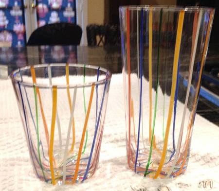 Cabana Stripe Highball Glass