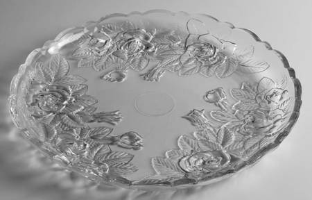 Crystal Rose (Giftware) 15" Round Platter