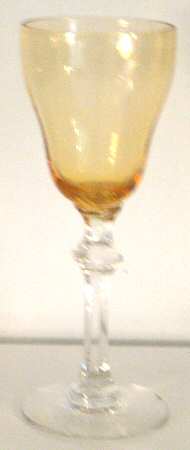 485 Amber (Non-Optic) Cordial Glass
