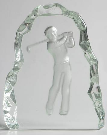 Animals & Figurines Male Golfer Paperweight