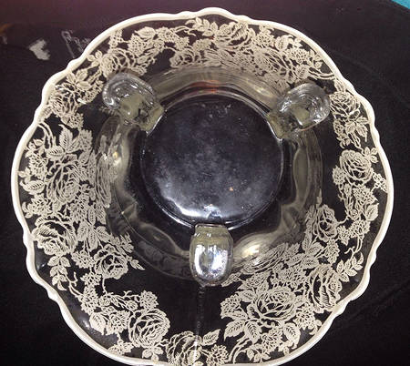 SCI9 11" 3 Toed Dolphin Floral Bowl