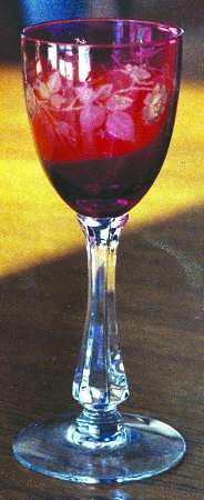 Etch  609 Cranberry (Stem 9936) by Seneca