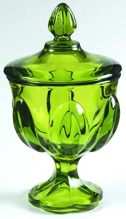 Simplicity Green Candy Jar & Lid