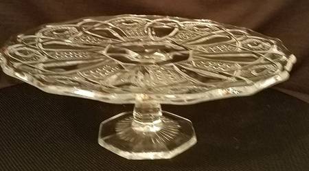 317 Clear Footed Cake Plate