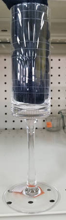 Park Avenue Grid Clear Fluted Champagne