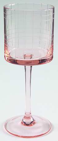 Park Avenue Grid Pink White Wine
