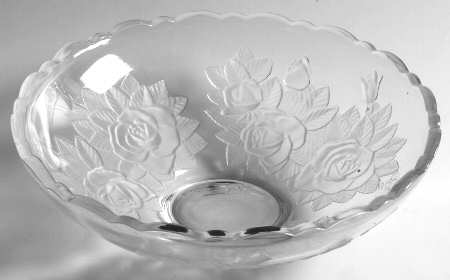 Winter Rose 12" Salad Bowl