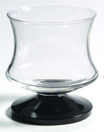 Fashionables Black and Clear (Non Optic) Juice/Wine Glass