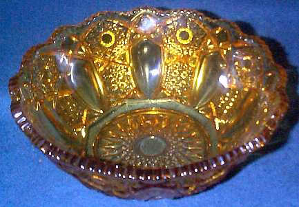 317 Amber Small Fruit Dessert Bowl