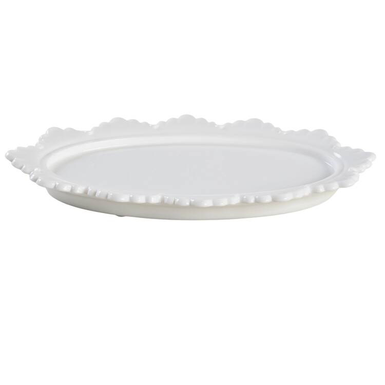 Hobnail Milk Glass 1/4 Pound Butter Dish, No Lid