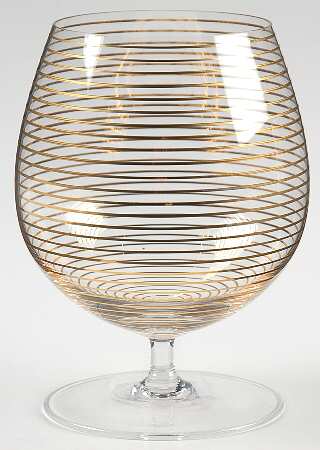 Echo Gold Brandy Glass