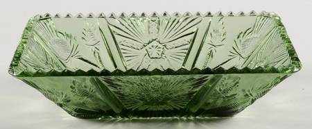 Thistle Celadon Rectangular Bowl